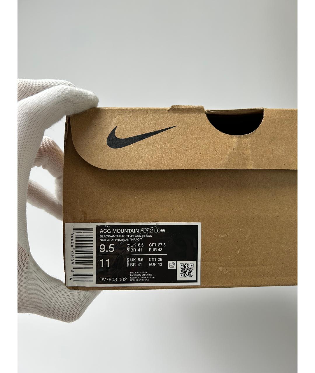 NIKE ACG Черные резиновые низкие кроссовки / кеды, фото 3