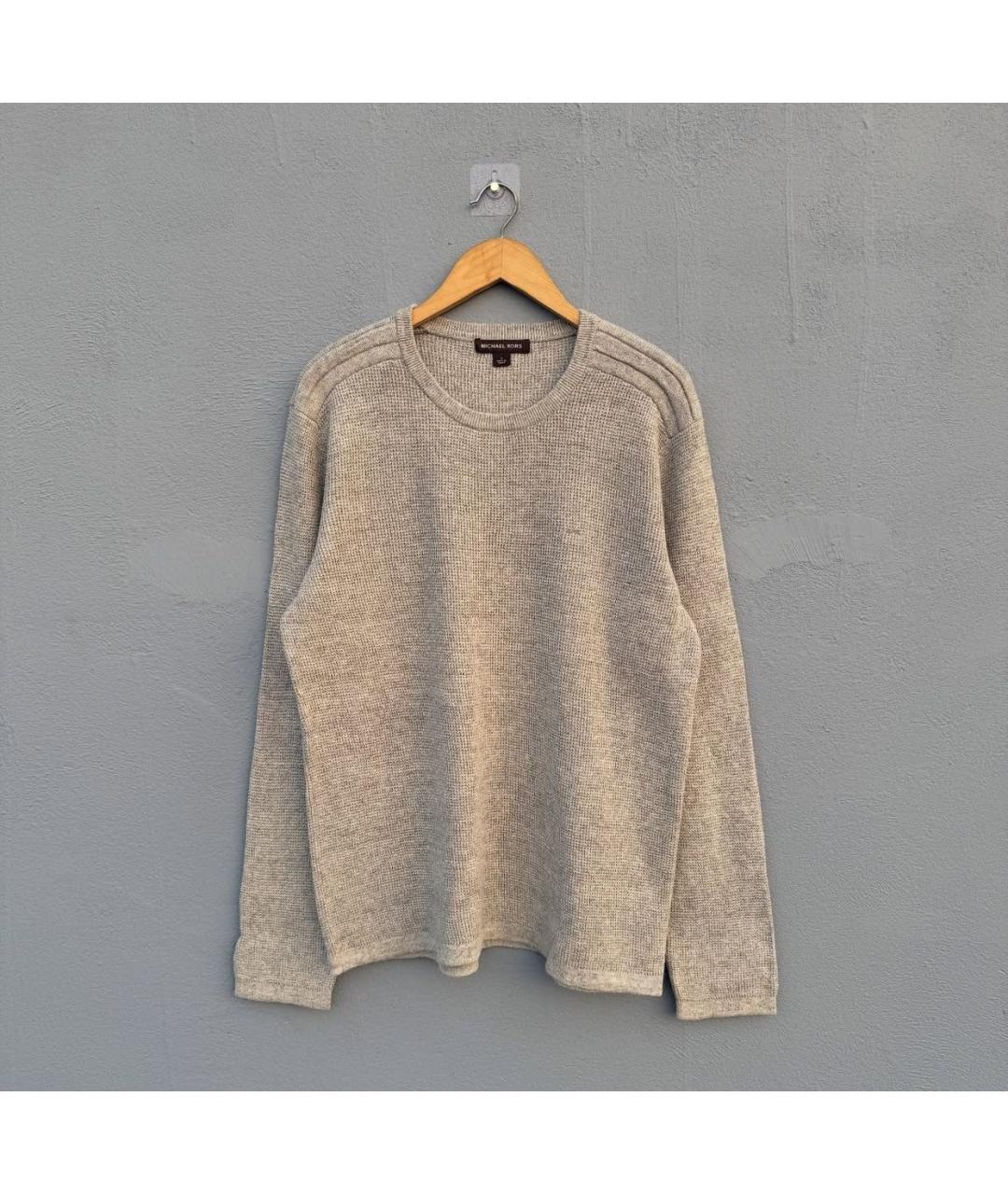 MICHAEL KORS Серый хлопковый джемпер / свитер, фото 7