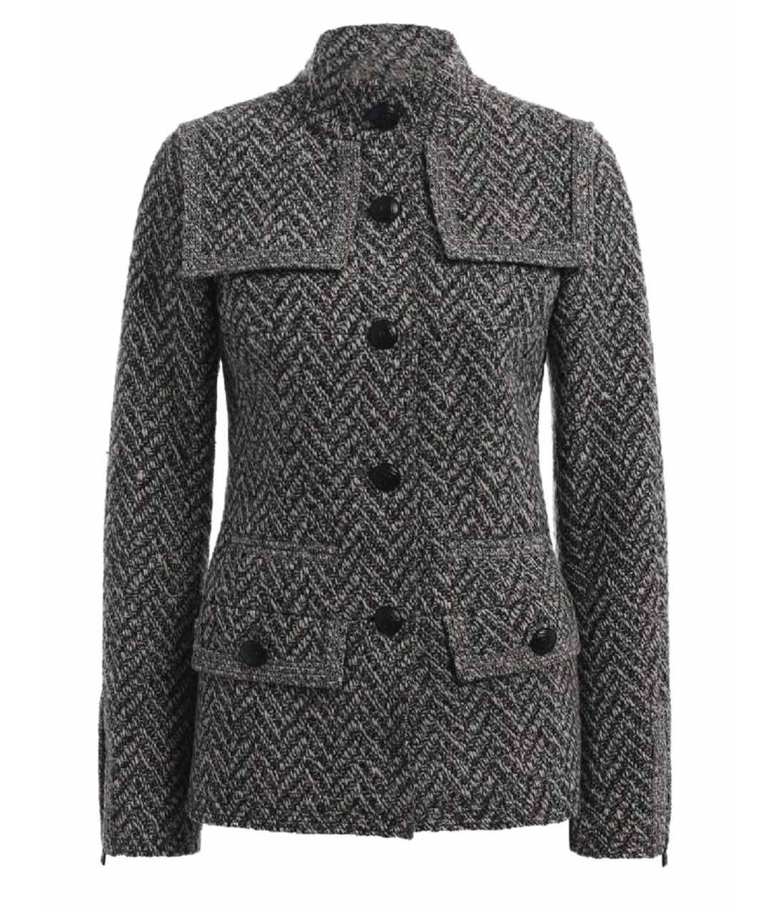 CHANEL Серое шерстяное пальто, фото 1