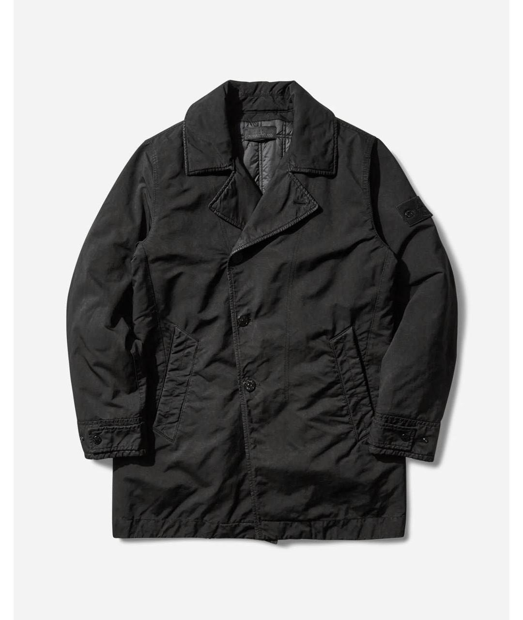 STONE ISLAND Черное пальто, фото 2