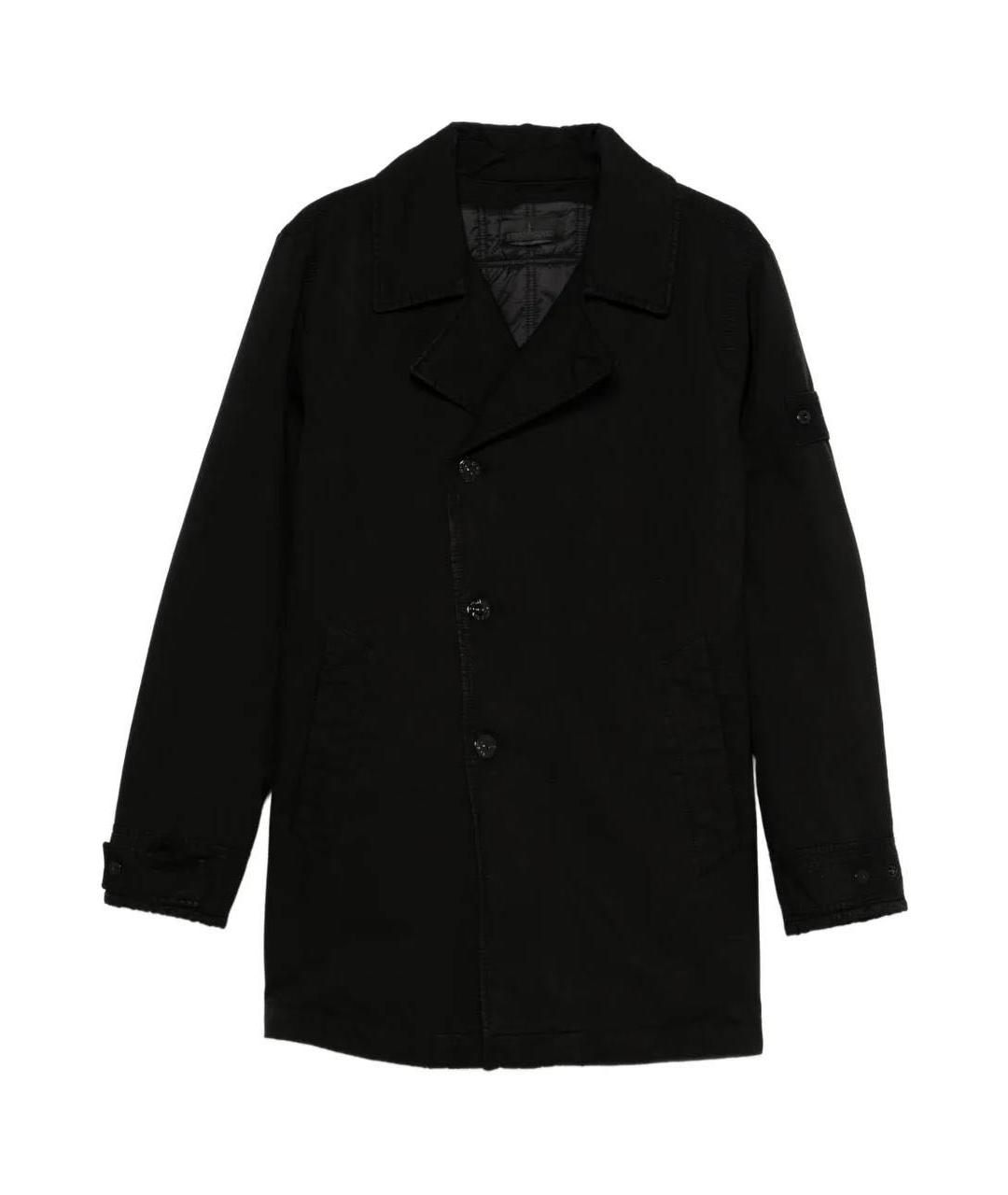 STONE ISLAND Черное пальто, фото 3