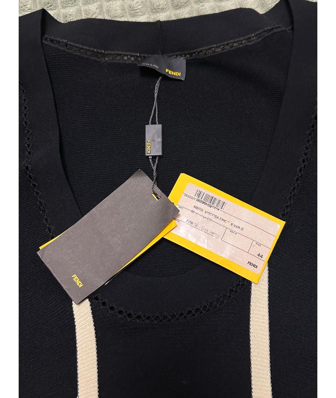 FENDI Мульти вискозное платье, фото 5