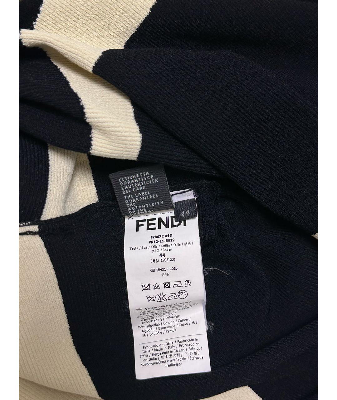 FENDI Мульти вискозное платье, фото 4