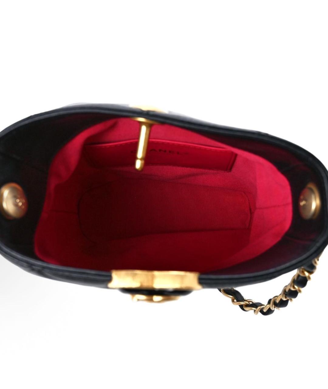 CHANEL Черная кожаная сумка через плечо, фото 5