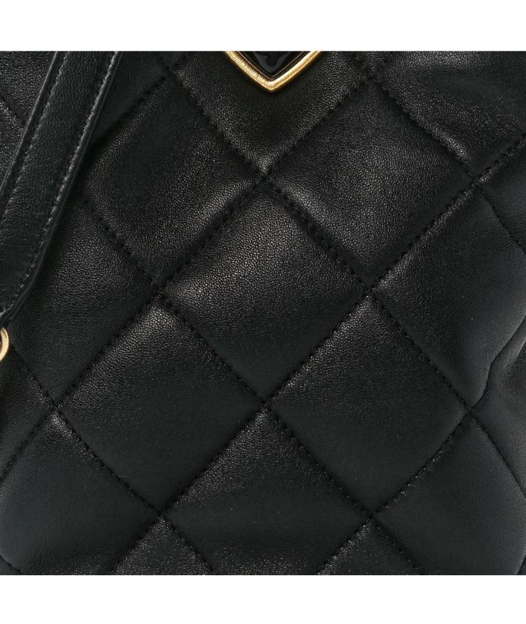 CHANEL Черная кожаная сумка через плечо, фото 4