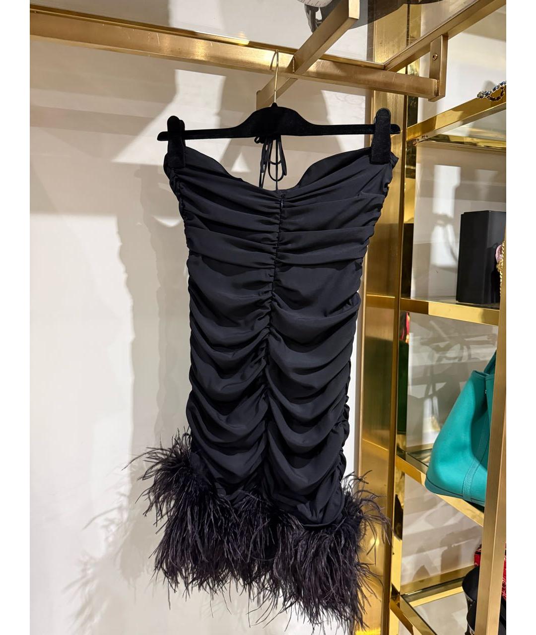 MAGDA BUTRYM Черное шелковое вечернее платье, фото 5