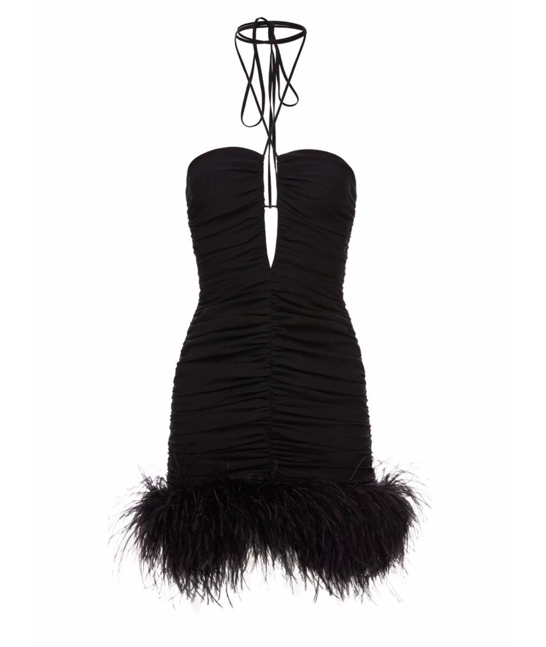 MAGDA BUTRYM Черное шелковое вечернее платье, фото 1