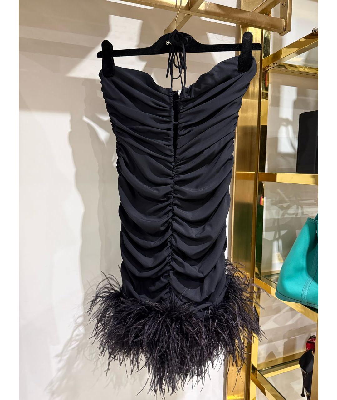 MAGDA BUTRYM Черное шелковое вечернее платье, фото 3