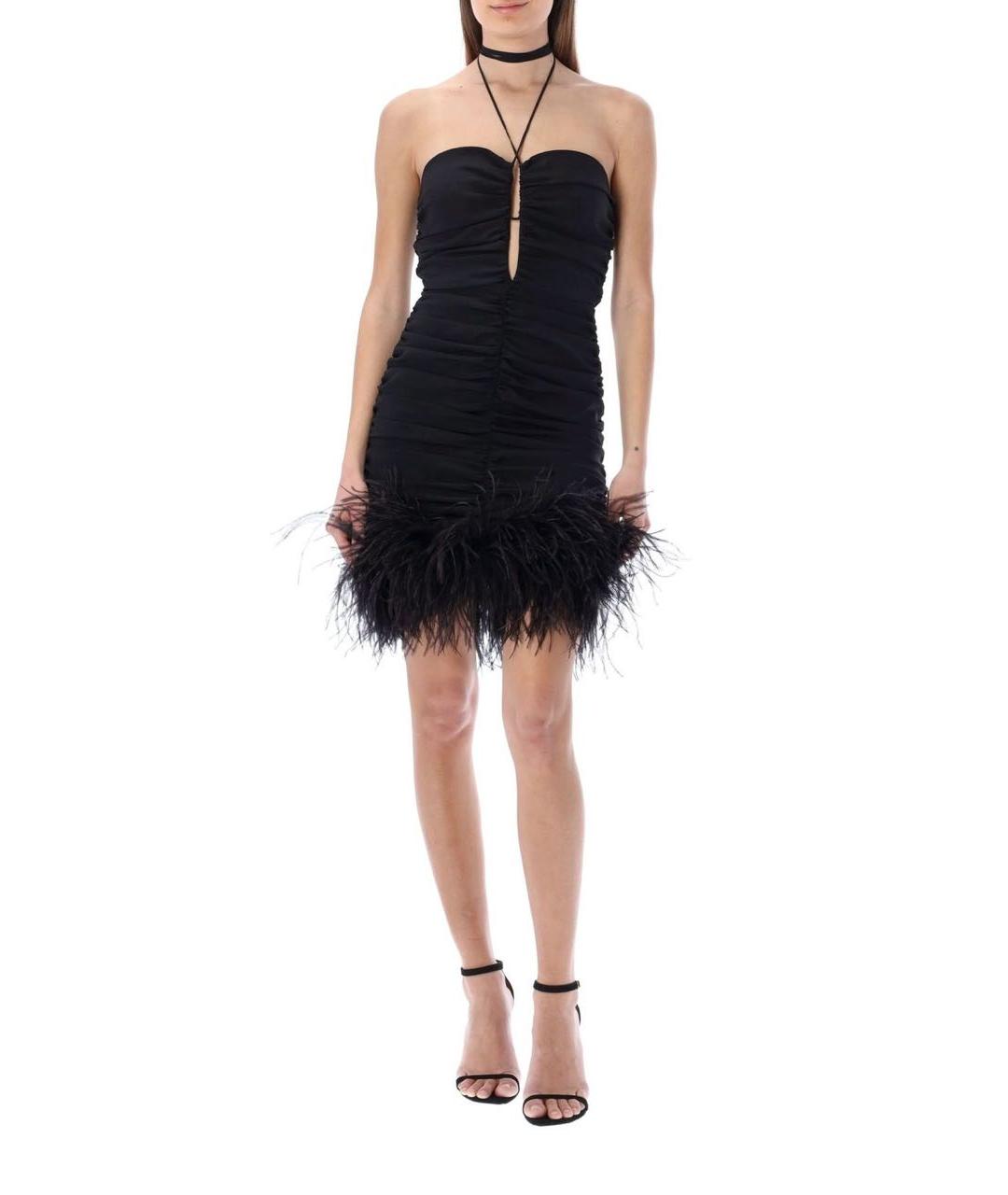 MAGDA BUTRYM Черное шелковое вечернее платье, фото 2