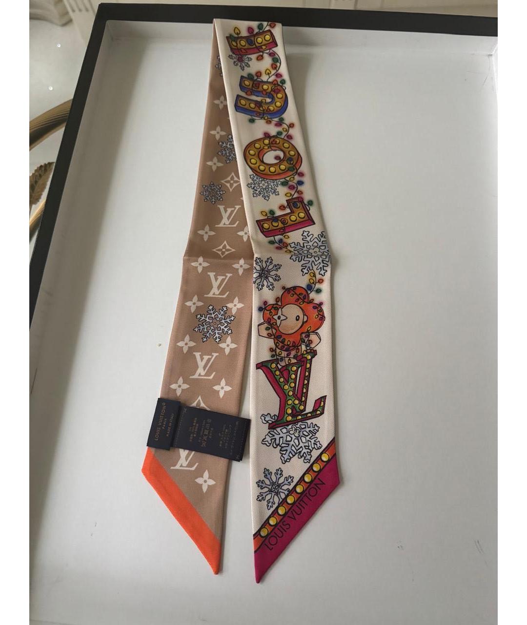 LOUIS VUITTON Мульти шелковый платок, фото 3
