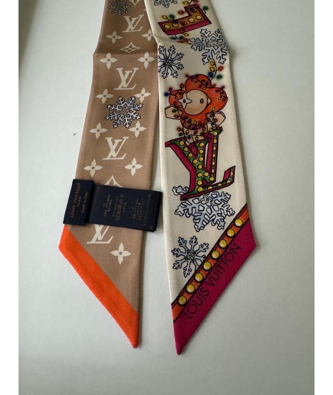 LOUIS VUITTON Мульти шелковый платок, фото 2