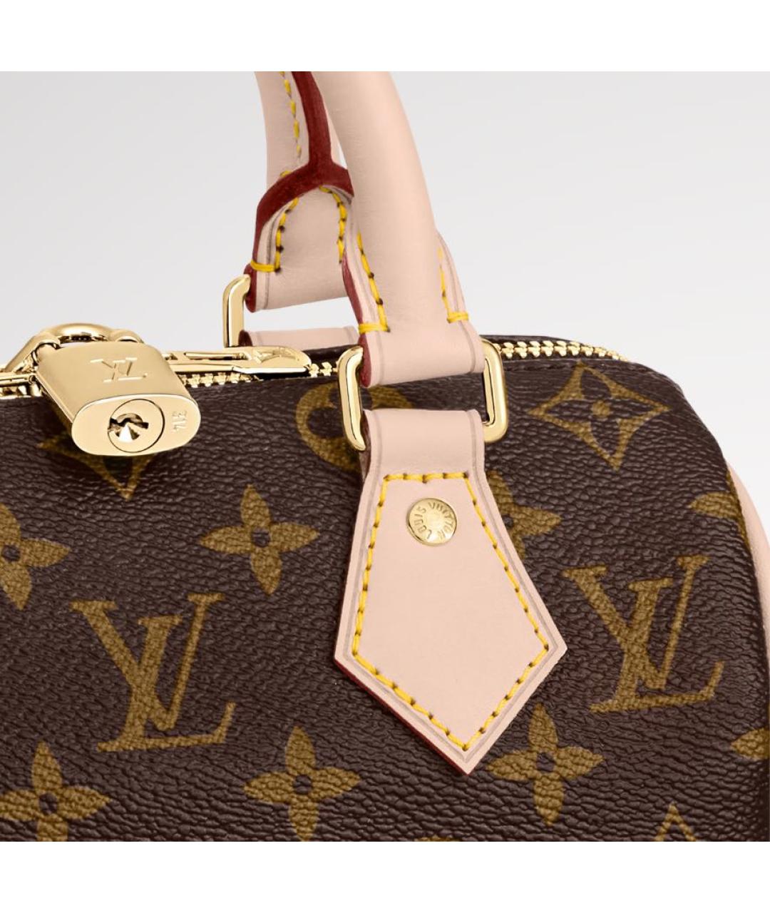 LOUIS VUITTON Коричневая сумка с короткими ручками, фото 2