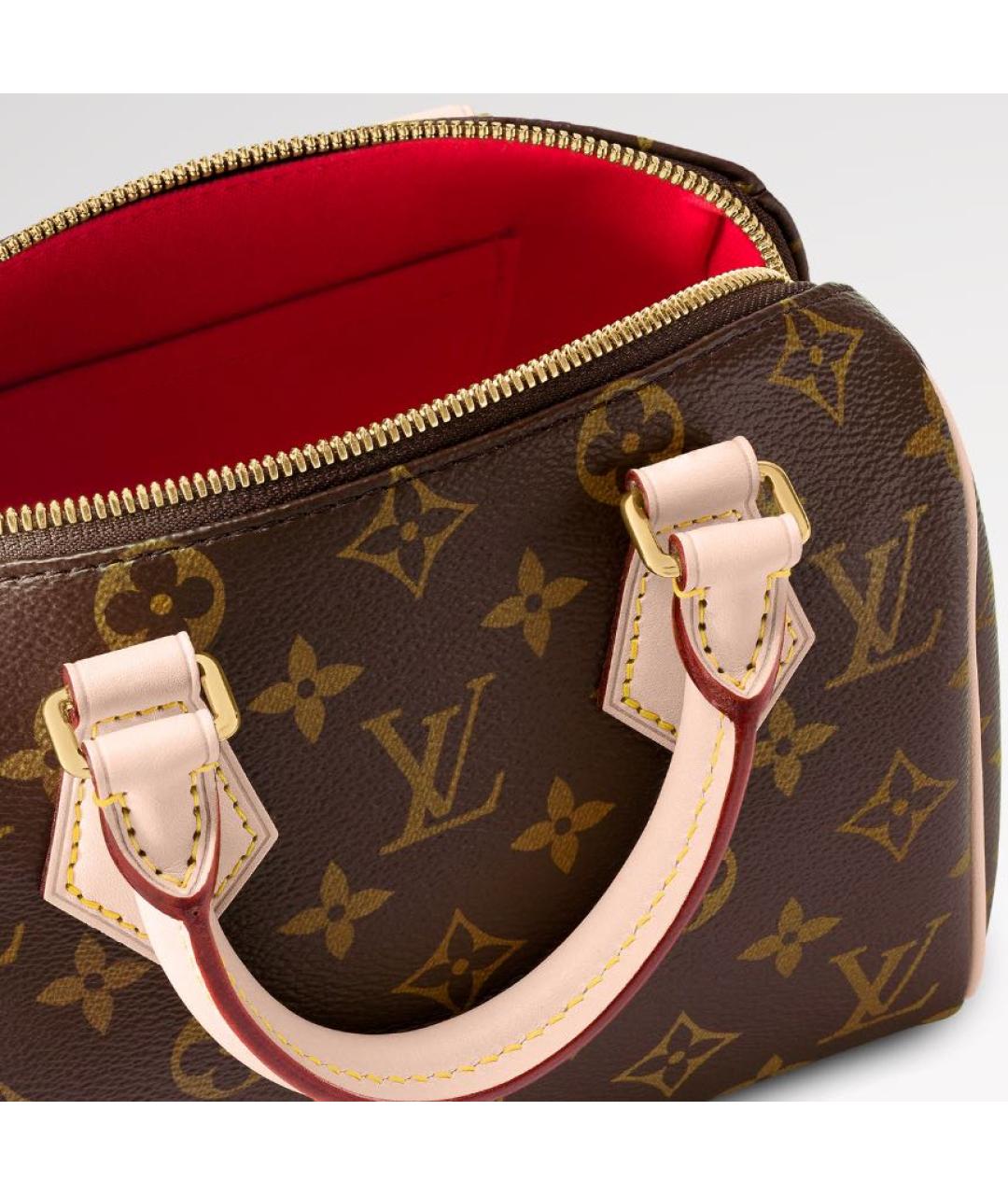 LOUIS VUITTON Коричневая сумка с короткими ручками, фото 5