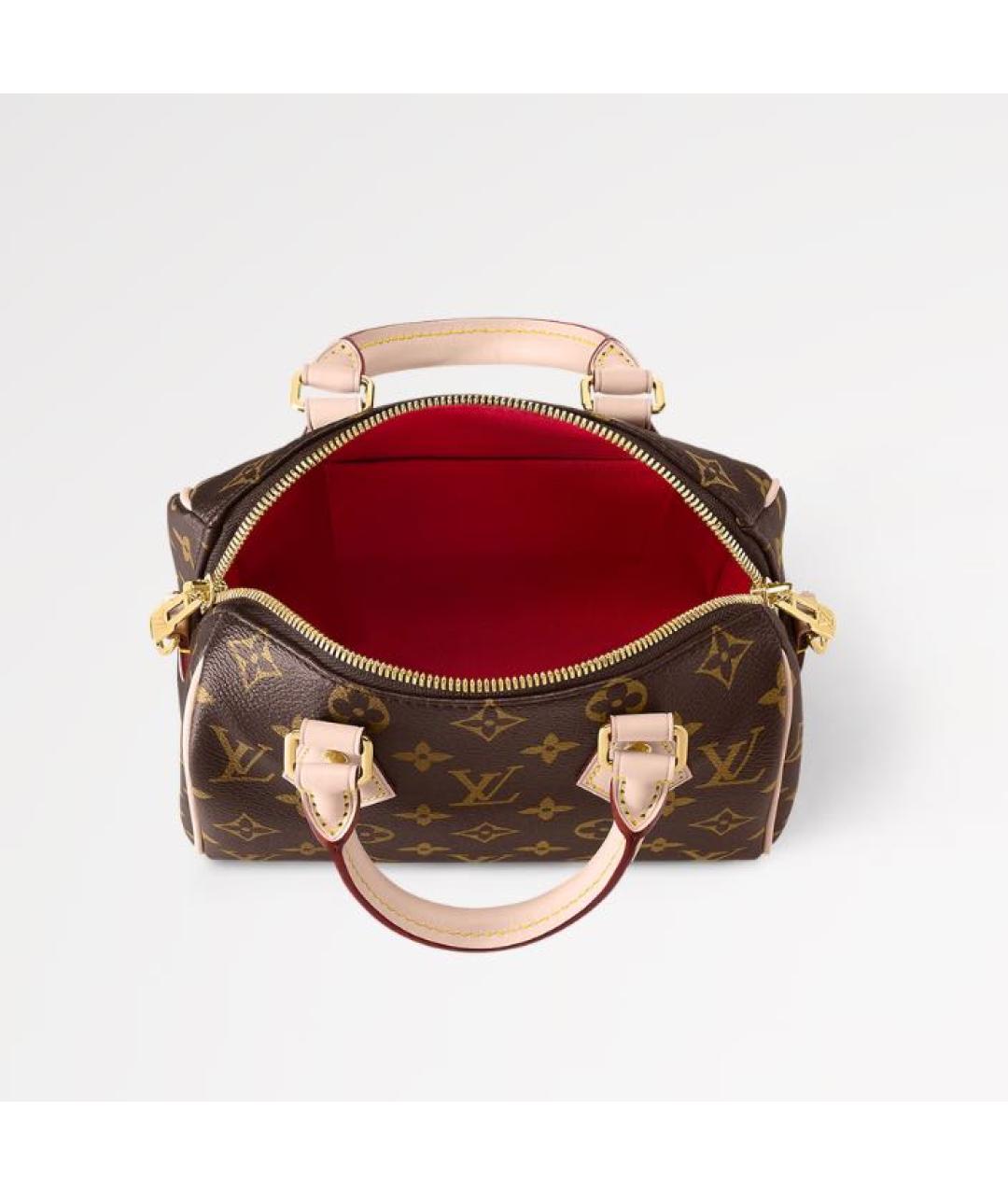 LOUIS VUITTON Коричневая сумка с короткими ручками, фото 4