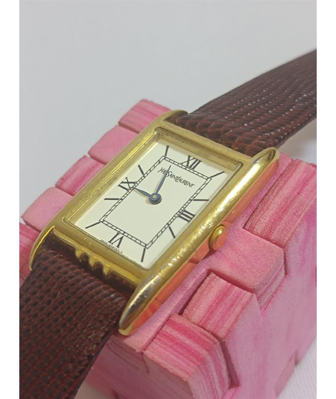 SAINT LAURENT Золотые стальные часы, фото 3