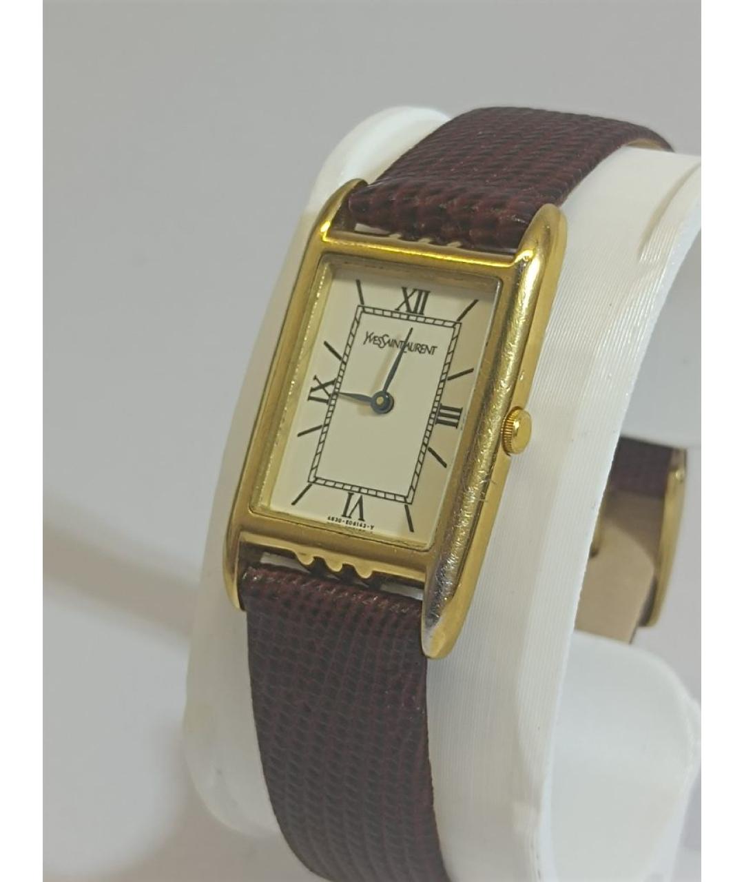 SAINT LAURENT Золотые стальные часы, фото 5