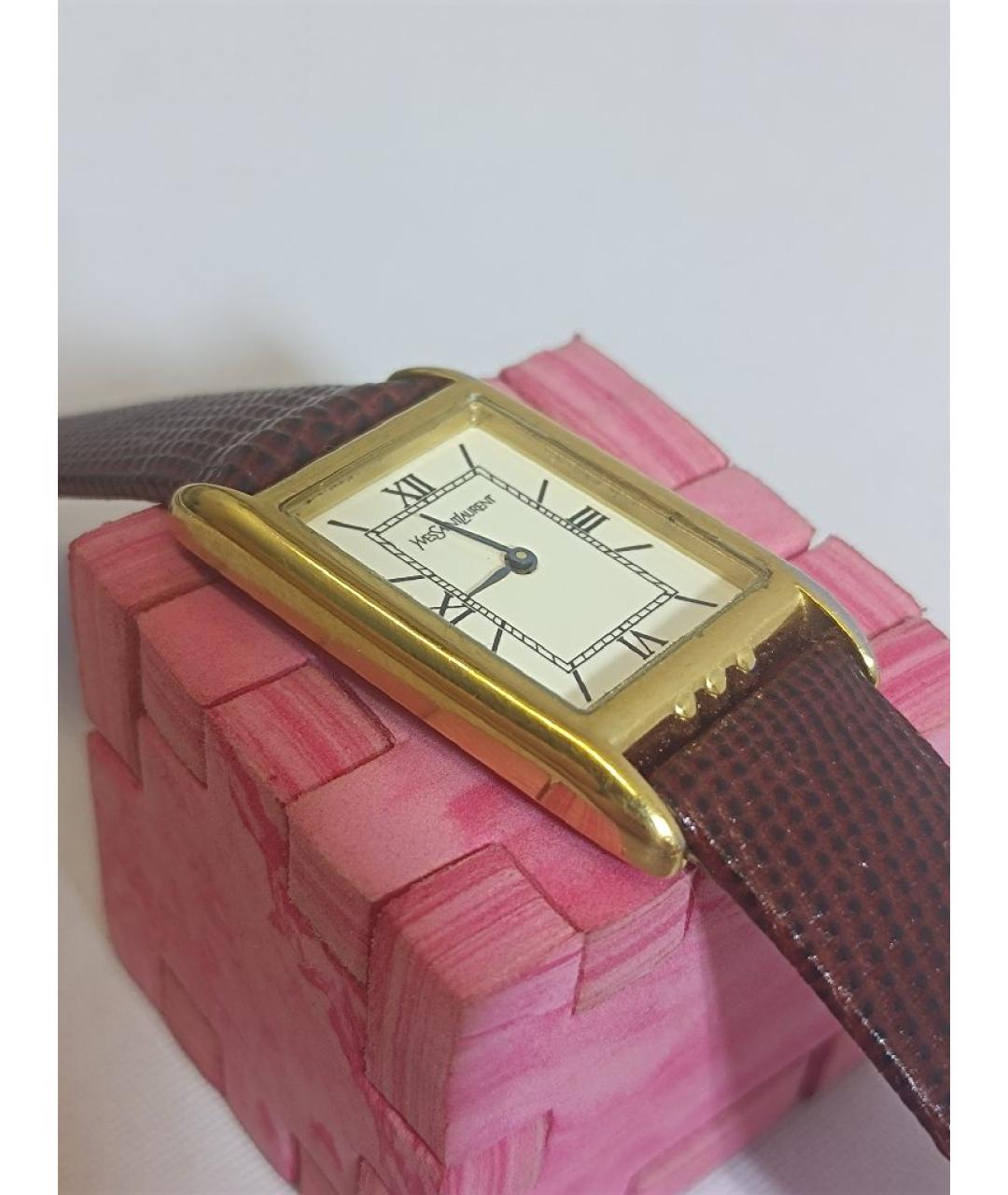 SAINT LAURENT Золотые стальные часы, фото 4