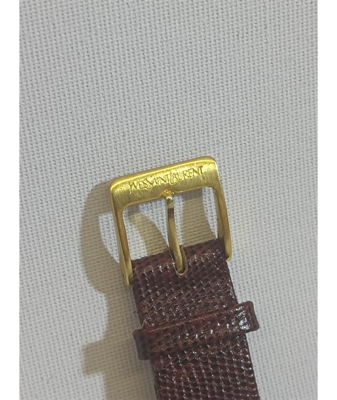 SAINT LAURENT Золотые стальные часы, фото 7
