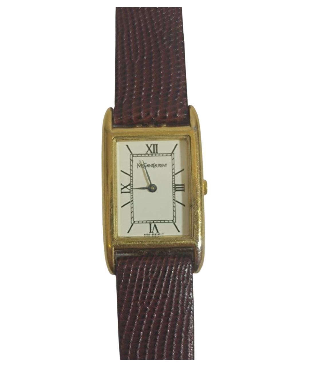 SAINT LAURENT Золотые стальные часы, фото 1