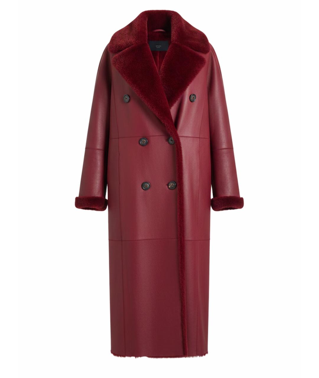 BRUNELLO CUCINELLI Красная меховая дубленка, фото 1