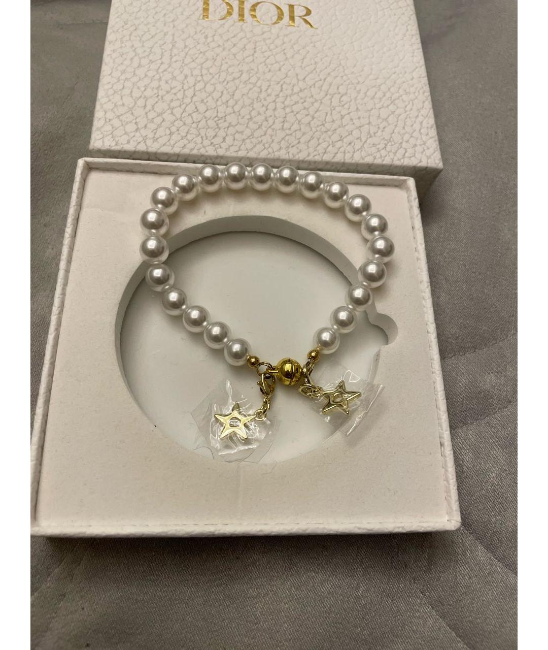 CHRISTIAN DIOR Белый жемчужный браслет, фото 5