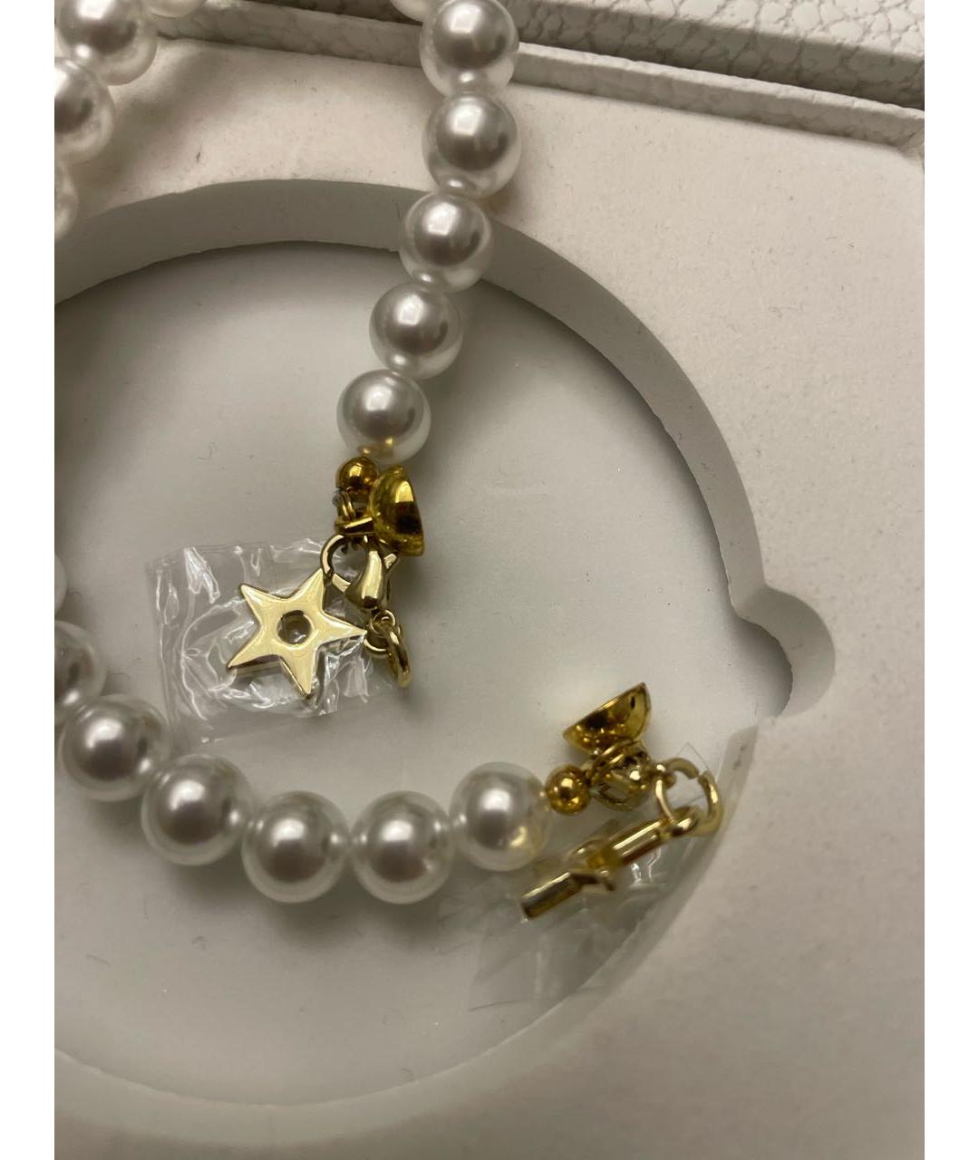CHRISTIAN DIOR Белый жемчужный браслет, фото 3