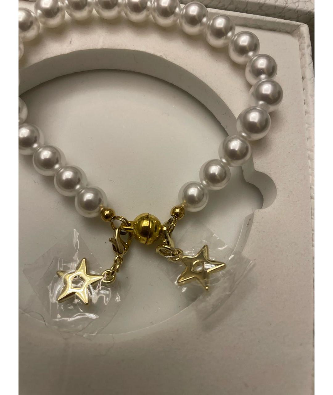 CHRISTIAN DIOR Белый жемчужный браслет, фото 2