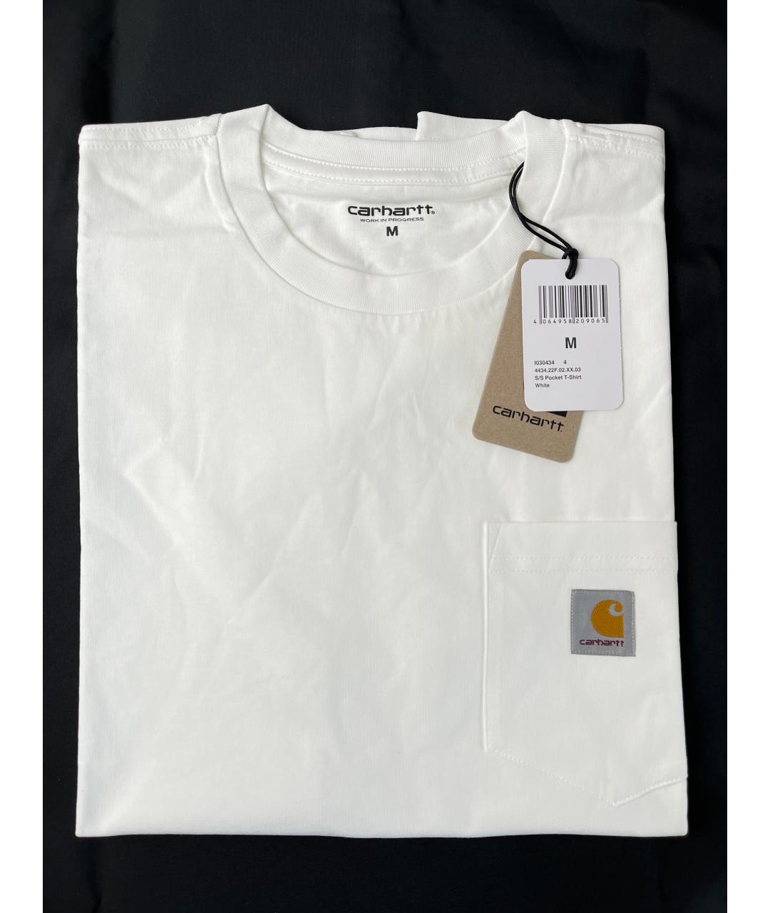 CARHARTT WIP Белая хлопковая футболка, фото 2