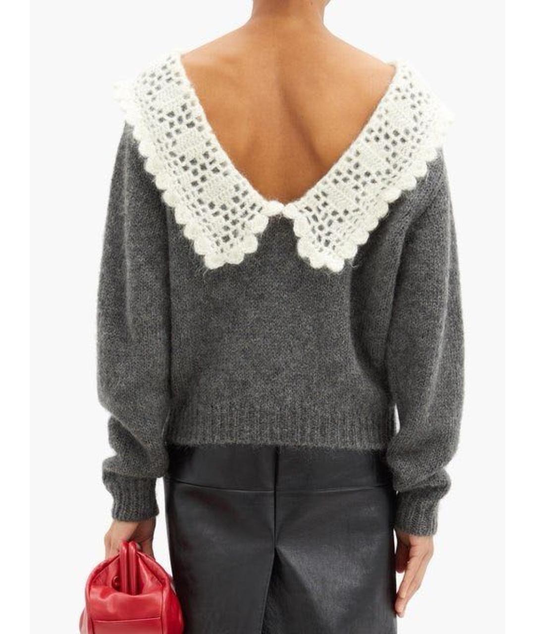 MIU MIU Серый джемпер / свитер, фото 3