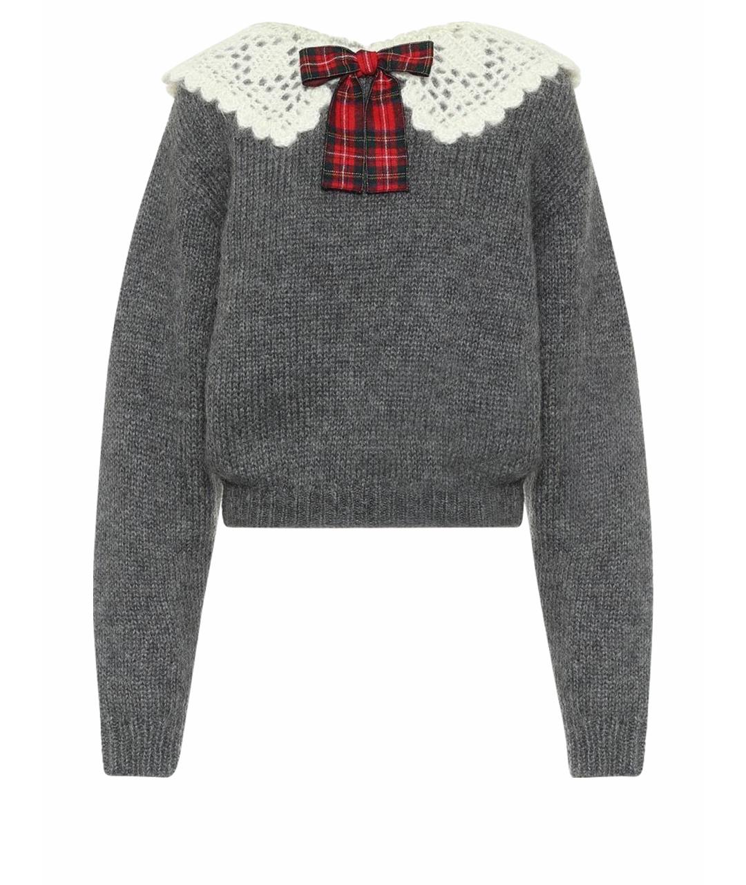 MIU MIU Серый джемпер / свитер, фото 1