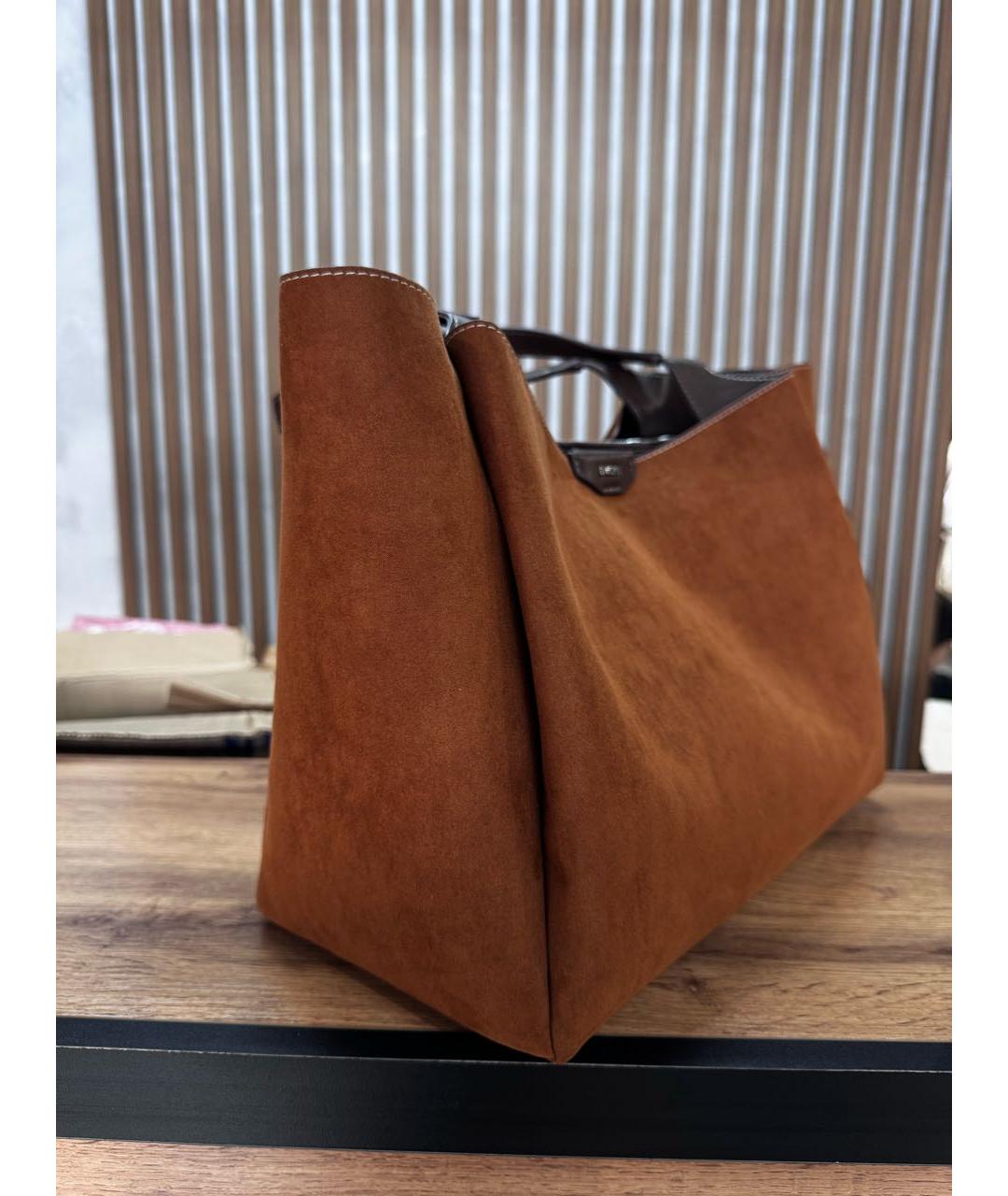 DKNY Коричневая сумка тоут из искусственной кожи, фото 2