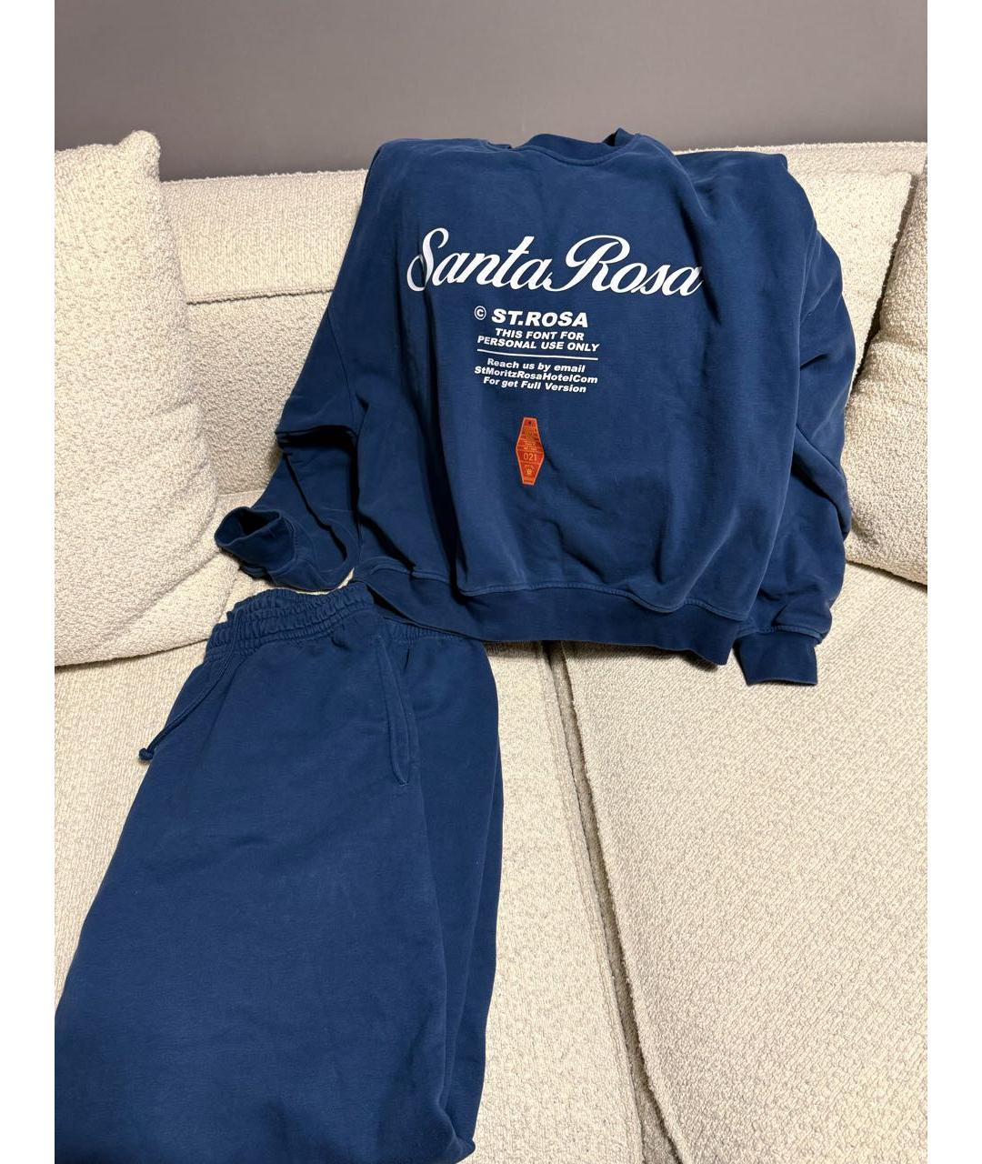 PLANTA ROSA Синий хлопковый спортивные костюмы, фото 5