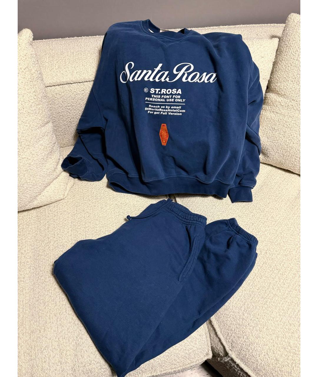 PLANTA ROSA Синий хлопковый спортивные костюмы, фото 6