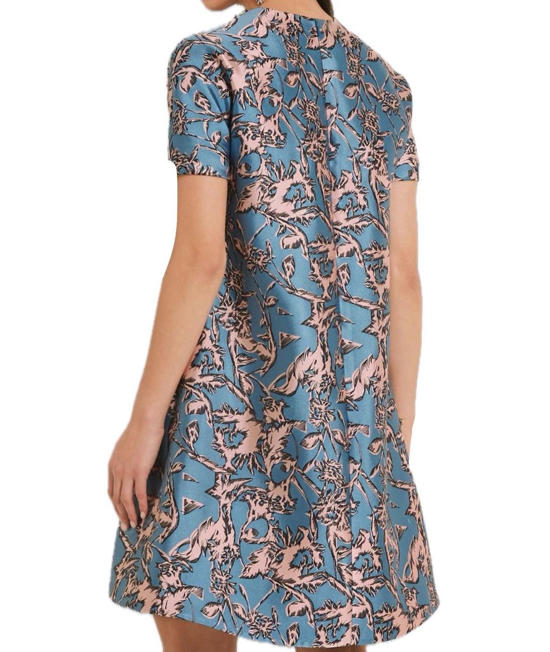 BALENCIAGA Голубое шелковое платье, фото 8