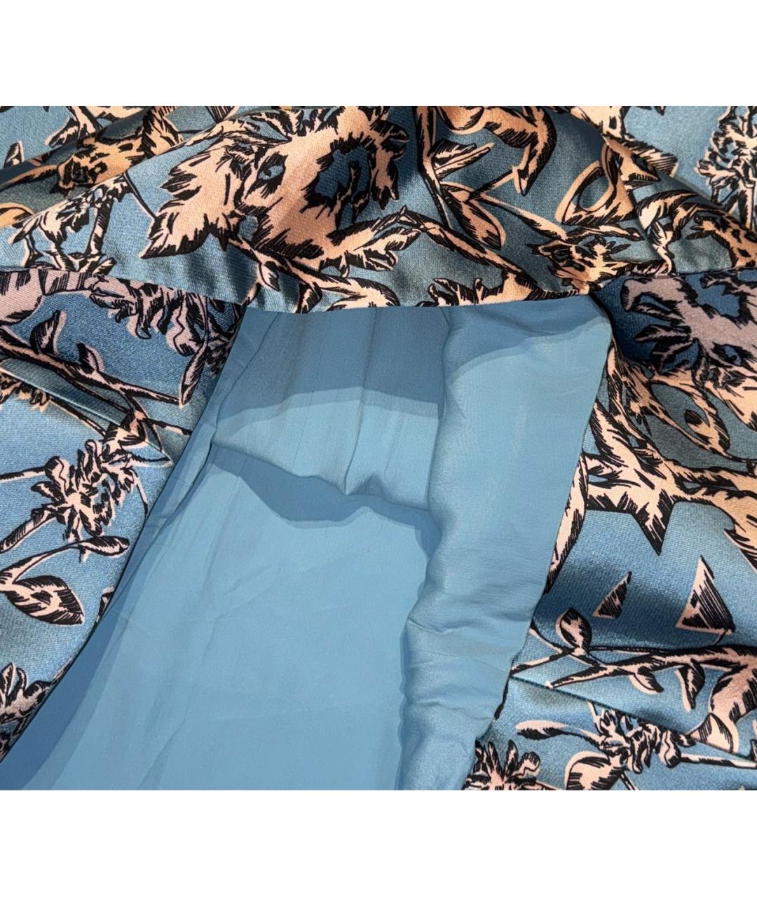 BALENCIAGA Голубое шелковое платье, фото 7