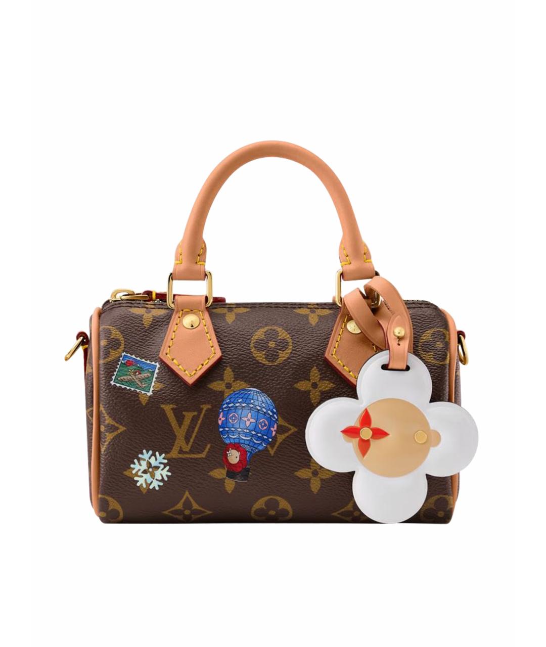 LOUIS VUITTON Коричневая сумка с короткими ручками, фото 1