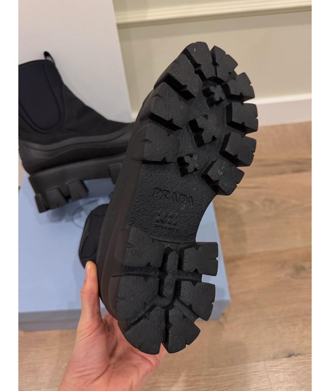 PRADA Черные резиновые ботинки, фото 8