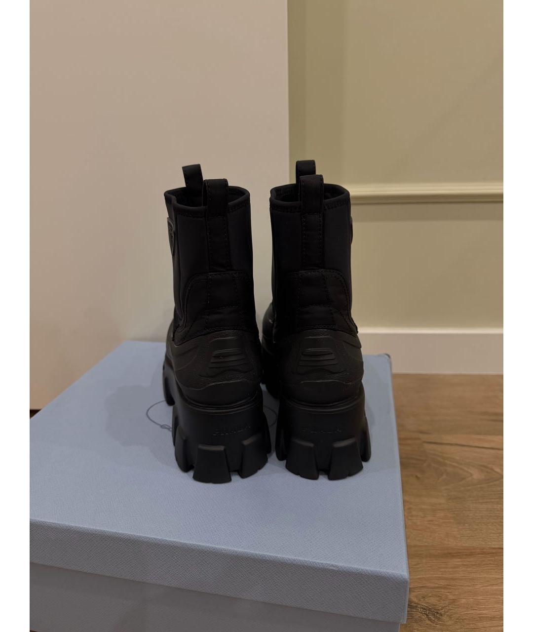 PRADA Черные резиновые ботинки, фото 7