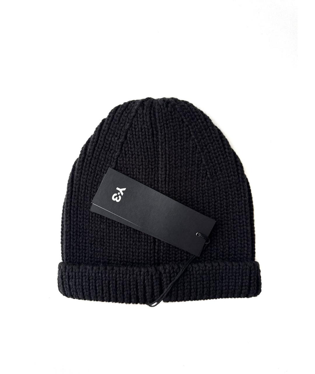 Y-3 Черная шерстяная шапка, фото 3