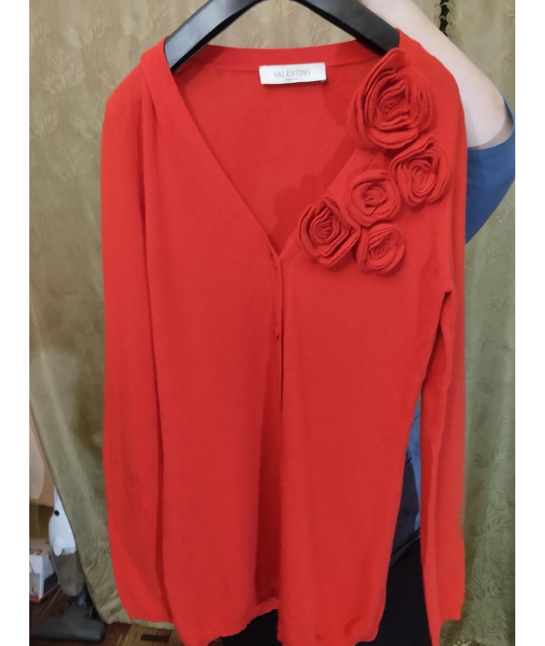 VALENTINO Красный кашемировый кардиган, фото 5