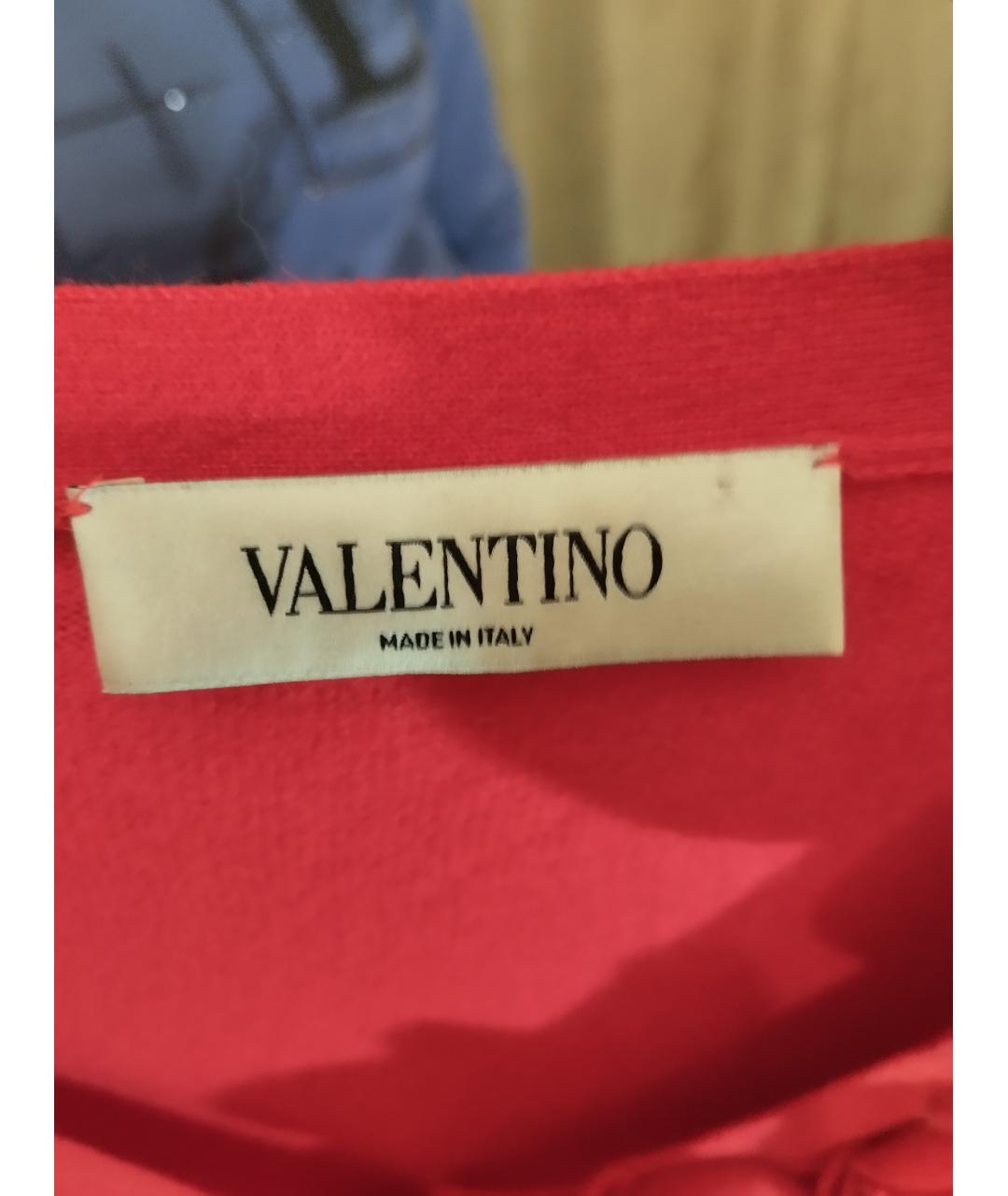 VALENTINO Красный кашемировый кардиган, фото 2