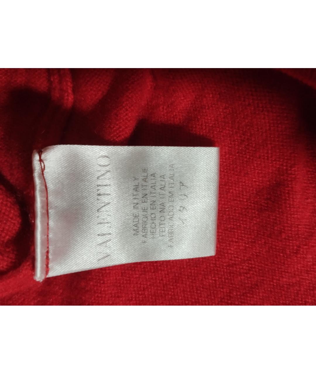VALENTINO Красный кашемировый кардиган, фото 3