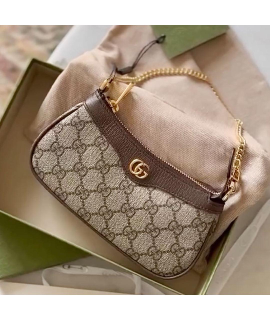 GUCCI Коричневая сумка через плечо, фото 2