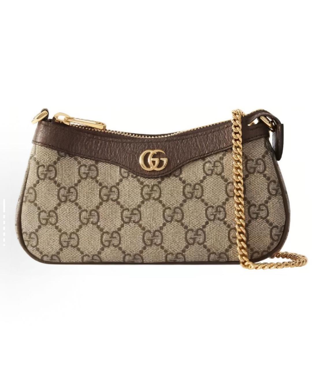 GUCCI Коричневая сумка через плечо, фото 4