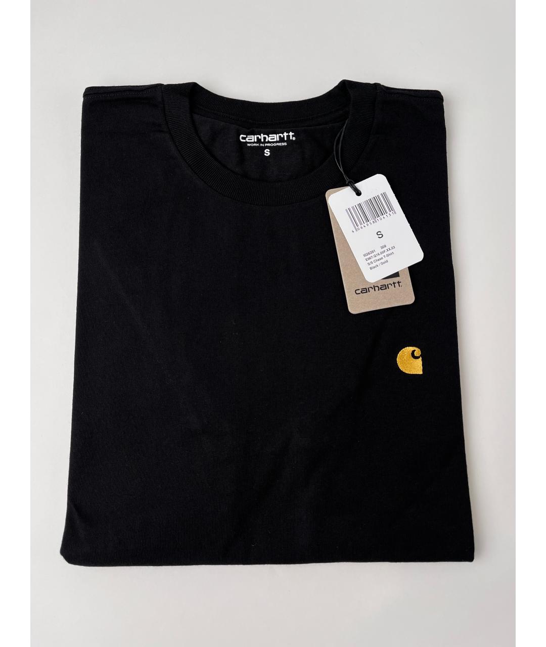 CARHARTT WIP Черная хлопковая футболка, фото 2