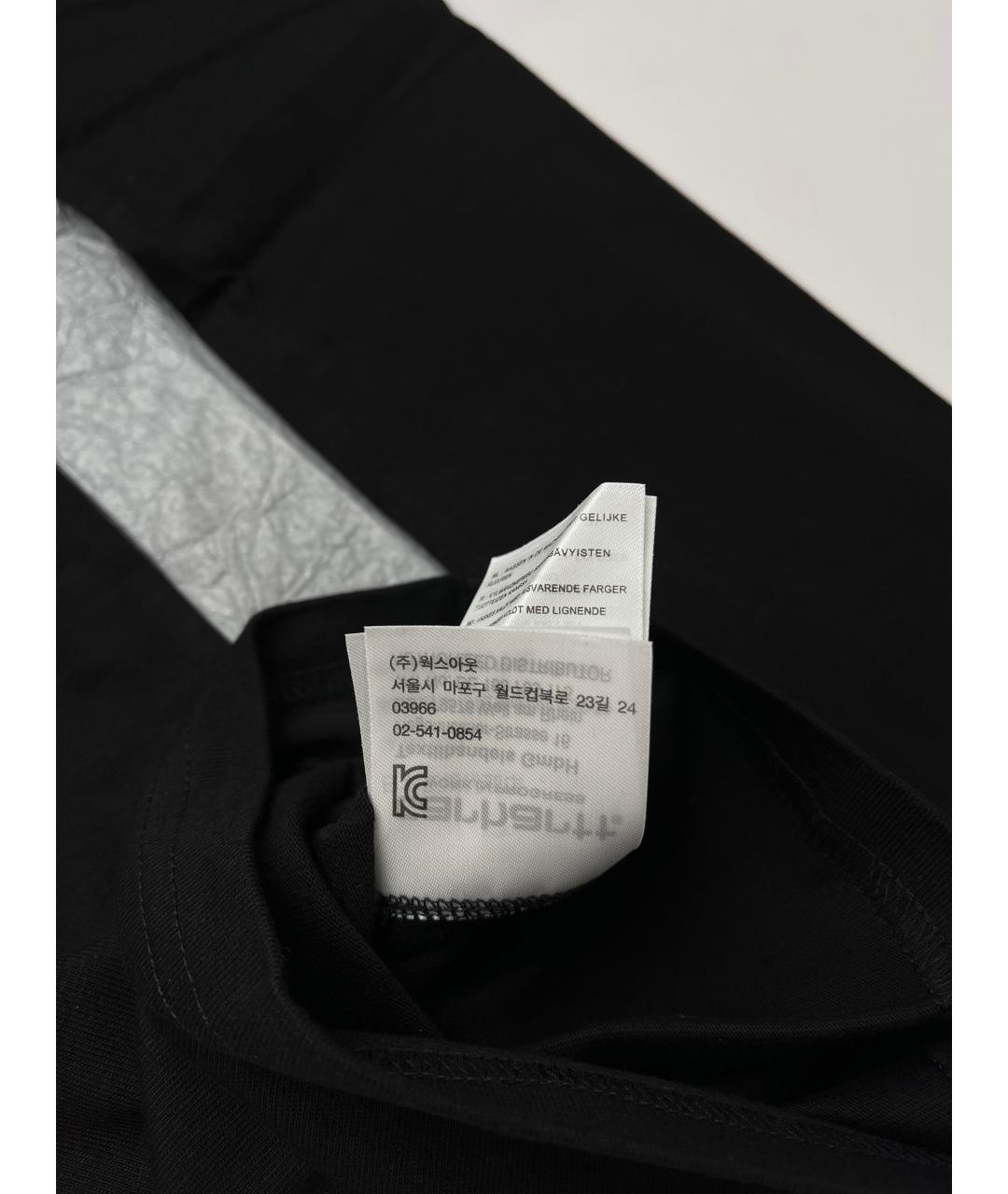 CARHARTT WIP Черная хлопковая футболка, фото 6