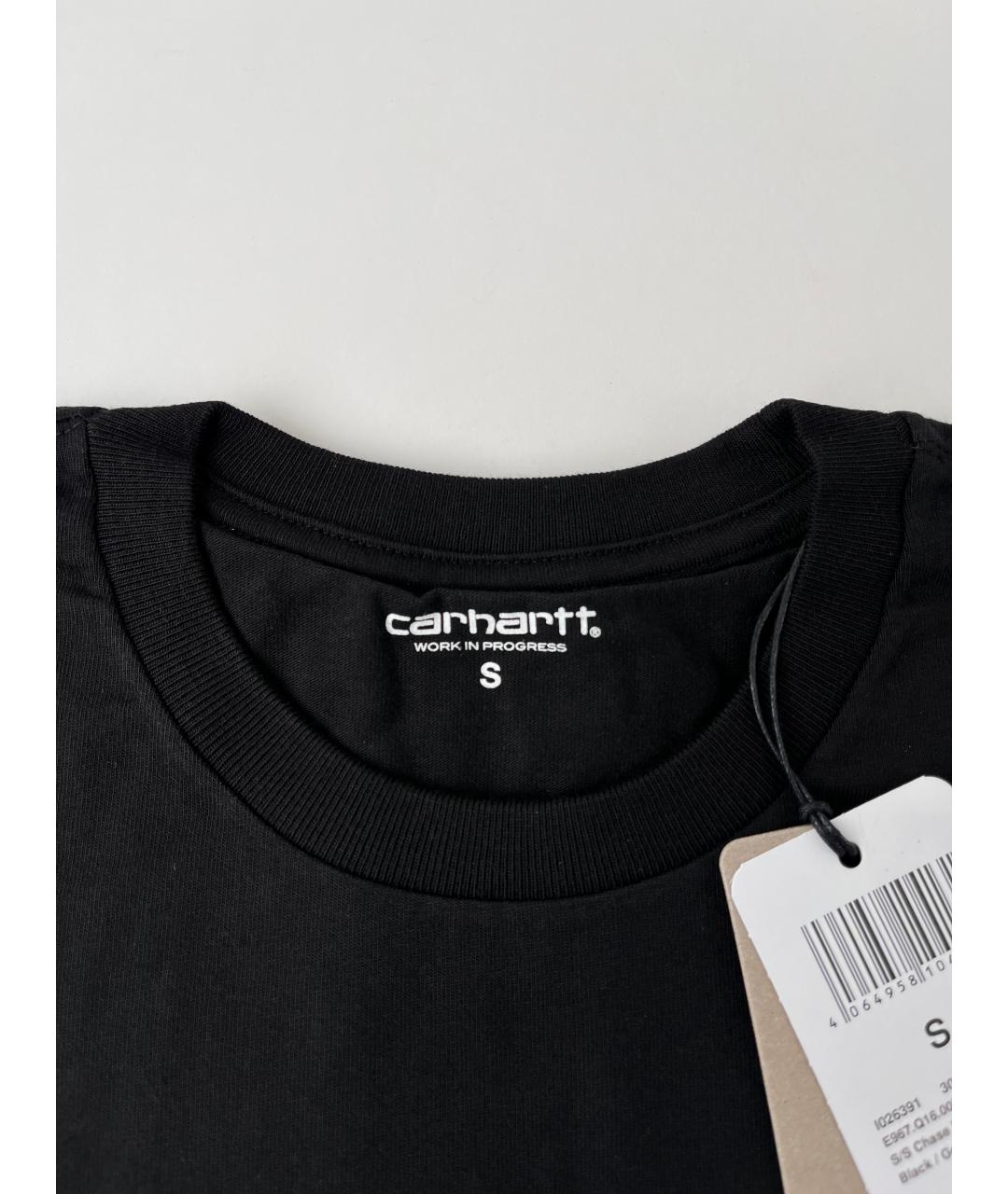 CARHARTT WIP Черная хлопковая футболка, фото 5