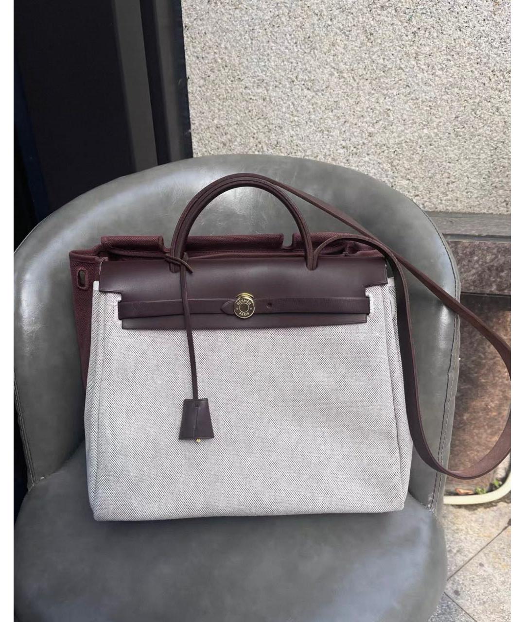 HERMES Бордовая сумка с короткими ручками, фото 2