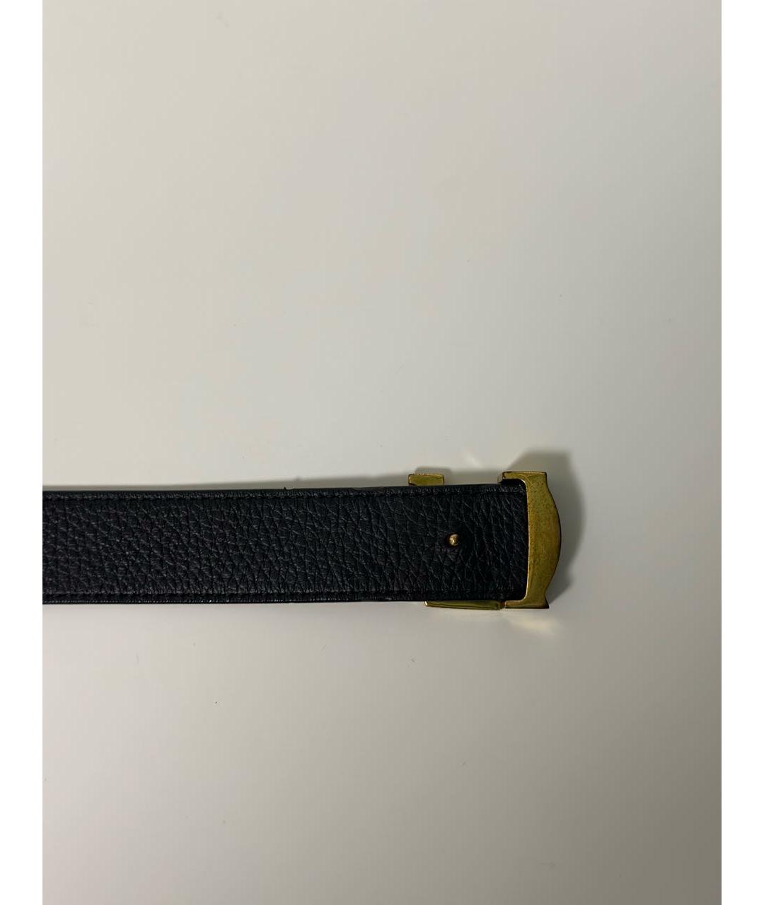 LOUIS VUITTON Коричневый кожаный ремень, фото 2