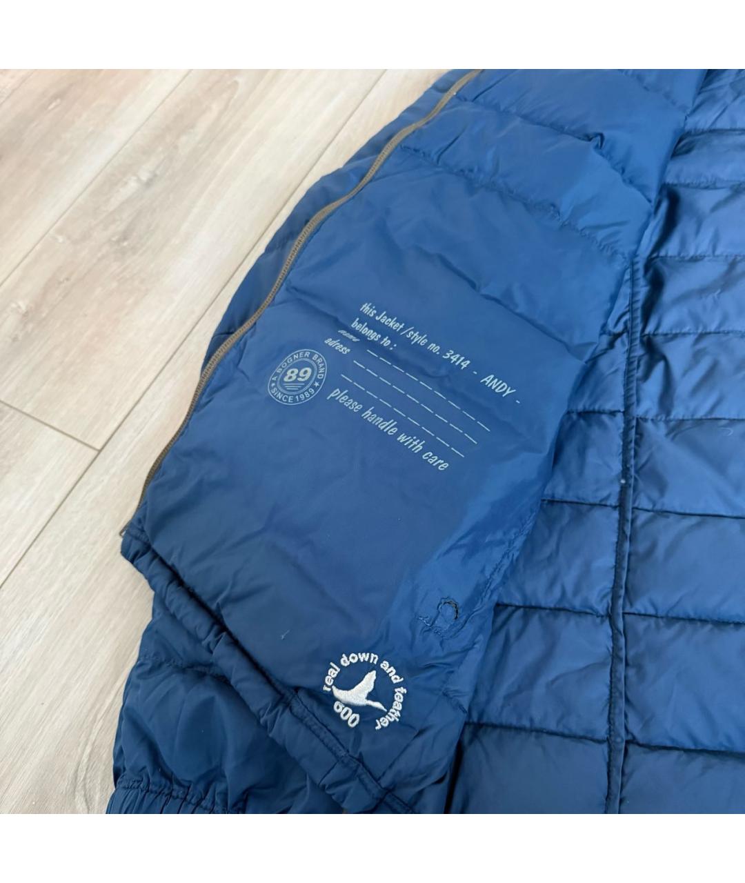 BOGNER Синий полиэстеровый пуховик, фото 5